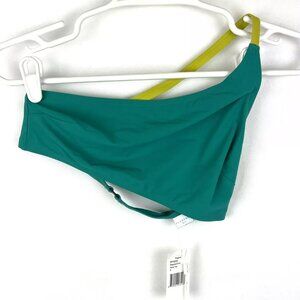Flagpole Women’s Green One Shoulder Bikini Top Size Small